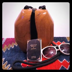 Certified Original Timmy Woods Acacia Wood Purse